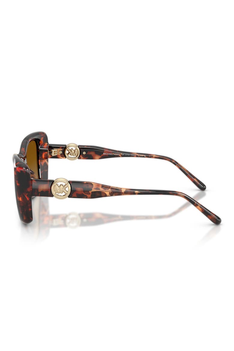 Tokyo 53mm Polarized Gradient Square Sunglasses, Alternate, color, LUGGAGE TORTOISE / BROWN