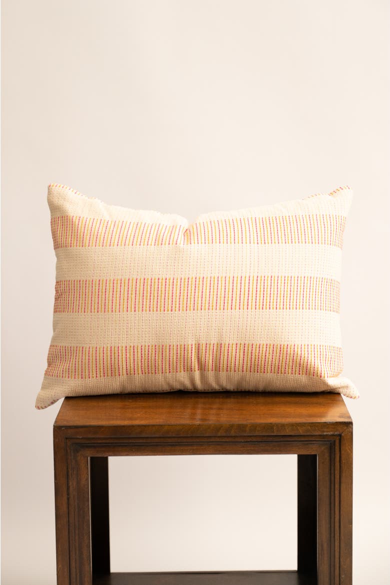 Ranisa Handloom Lumbar Pillow Cover, Alternate, color, Natural