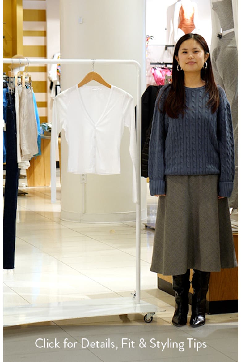 Pointelle Crop Cardigan video