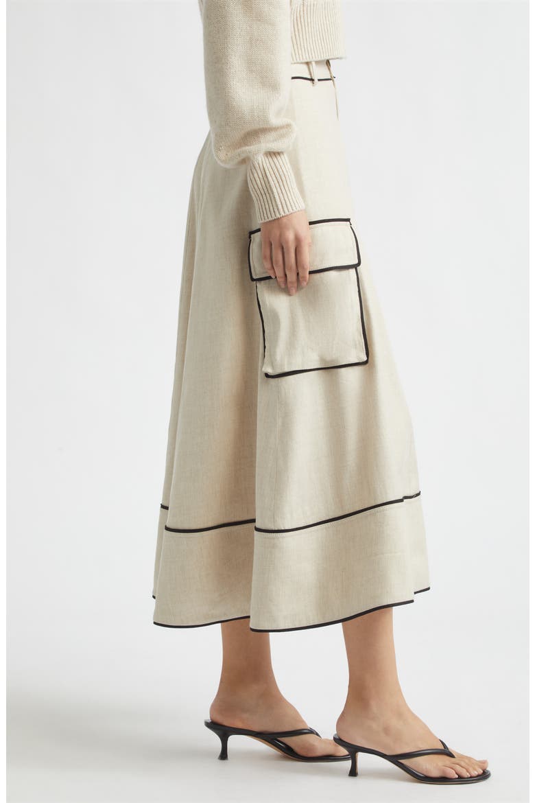 Shiloh High Waist Cargo Skirt, Alternate, color, DESERT/ JET