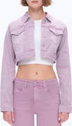 Bayeas Flora Crop Denim Jacket