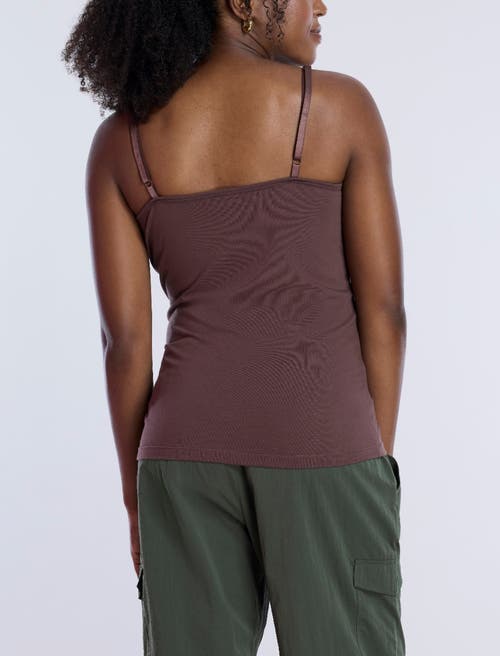 Motherhood Maternity Clip Down Nursing Tank Top Cami In French Roast