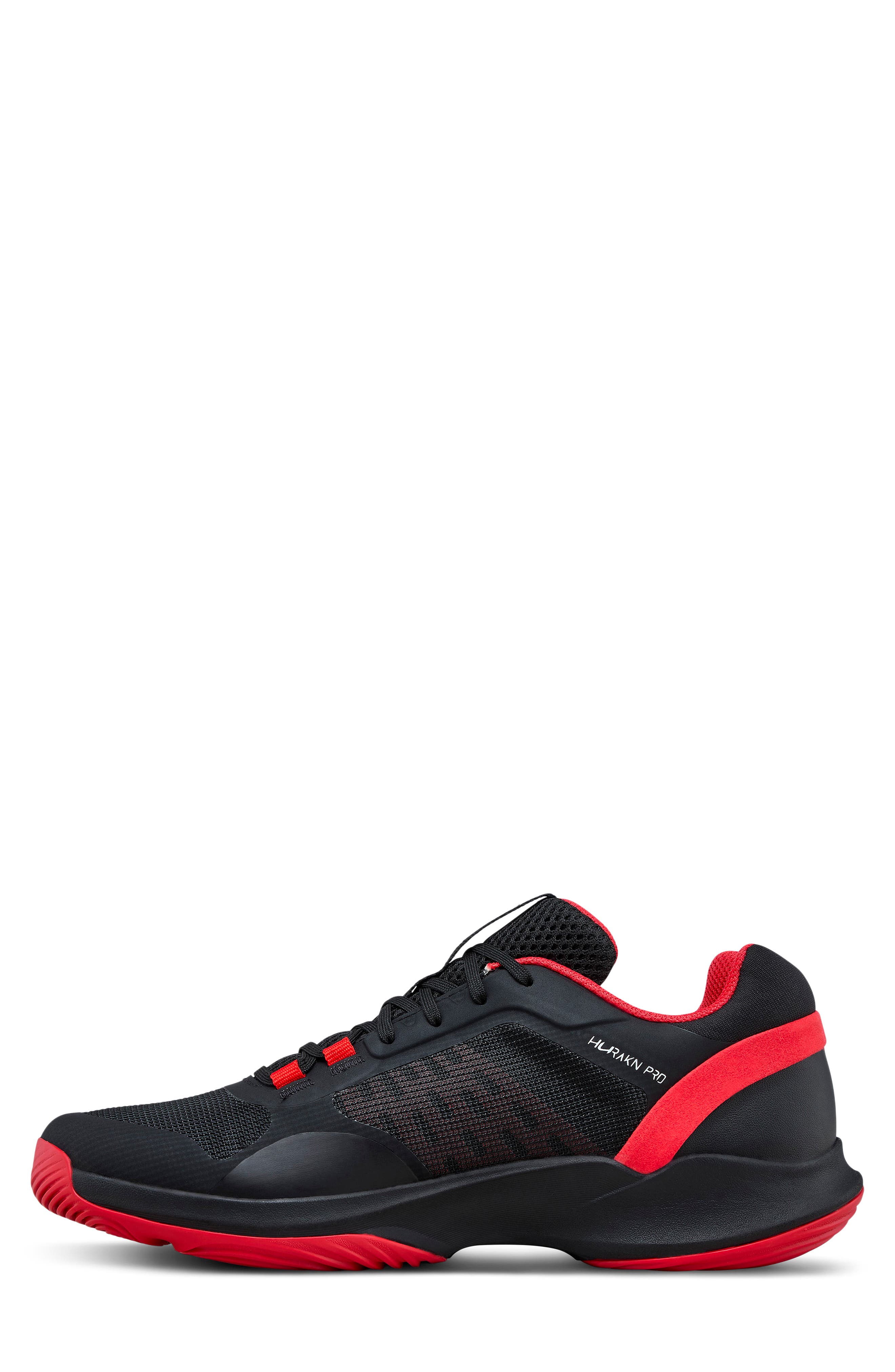 Hurakn Pro V2 Padel Shoe, Alternate, color, BLACK/INFRARED/CLEAR WHITE