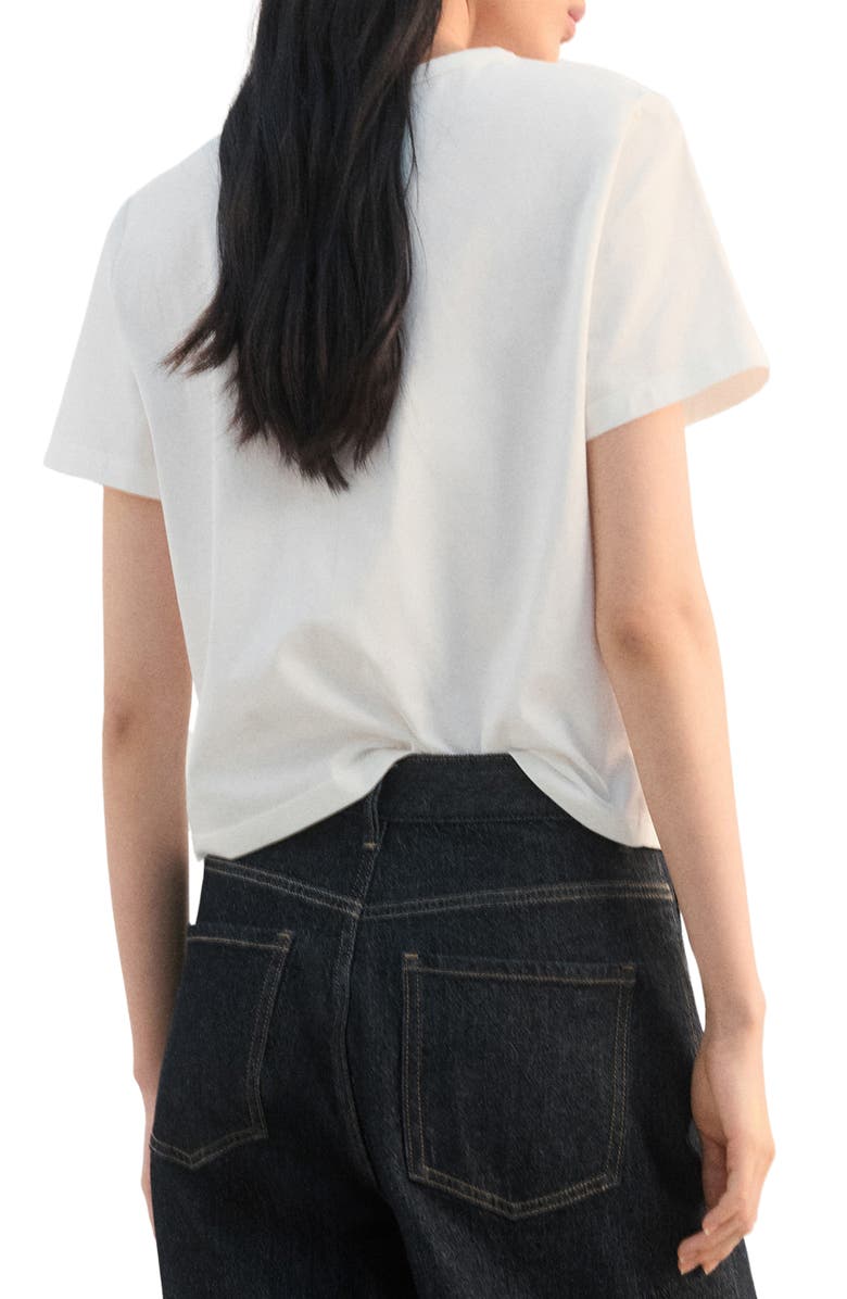 MANGO Rhinestone T-Shirt, Alternate, color, White