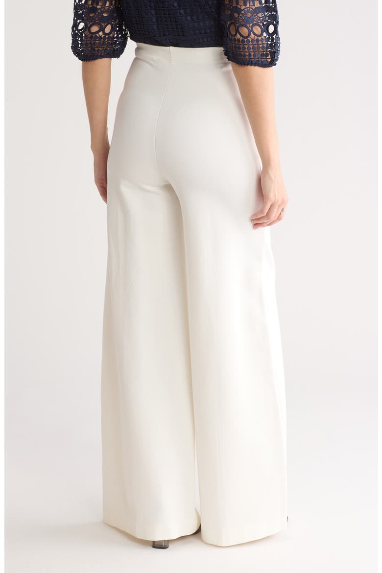 Juliette Wide Leg Pants, Alternate, color, GARDENIA