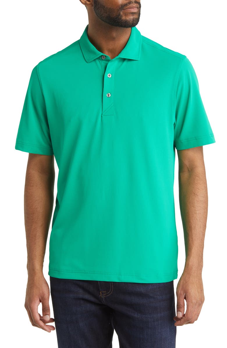 Cutter & Buck Virtue Piqué Recycled Blend Polo, Main, color, Kelly Green