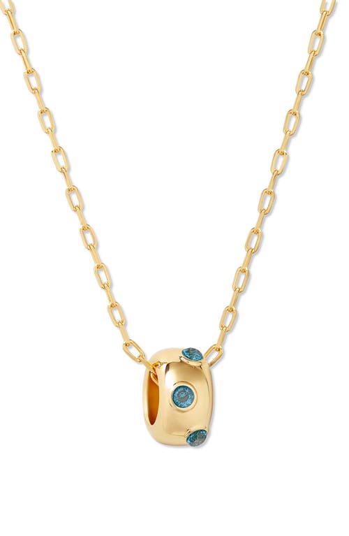 Brook & York Brook And York Kate Birthstone Pendant Necklace In Gold - December