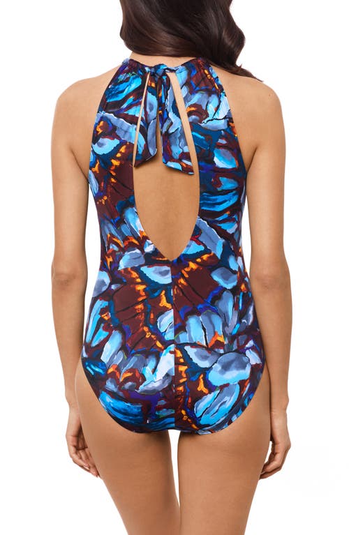 Magicsuit ® Monarch Amelia Open Back One-piece Swimsuit In Blue