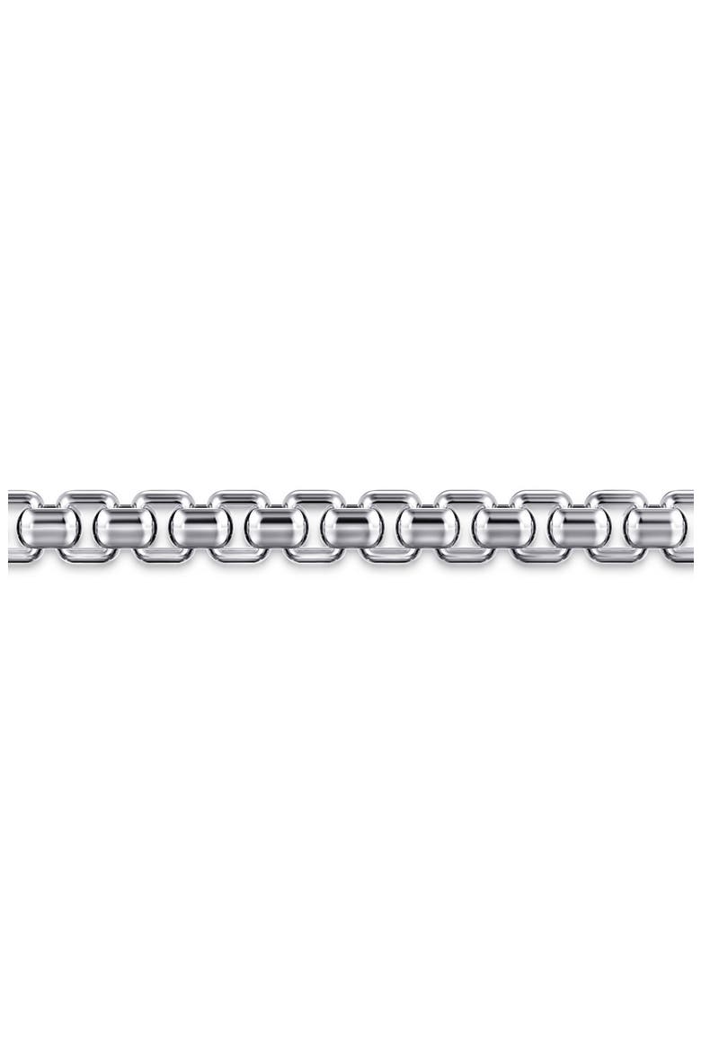 Men's Sterling Silver Chain Bracelet, Alternate, color, STERLING SILVER