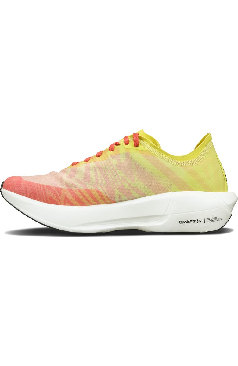 Craft Nordlite Carbon Speed Running Shoe, Alternate, color, Neon Light/ Inferno