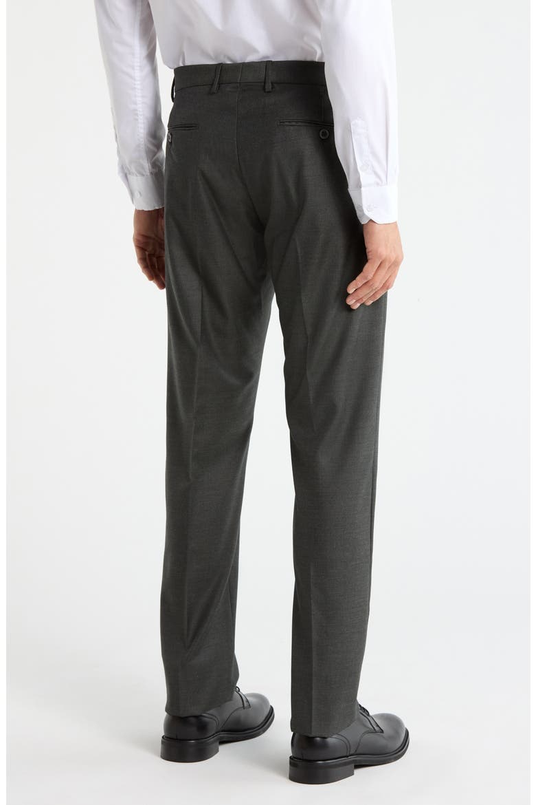 Noah Classic Serge Wool Straight Leg Pants, Alternate, color, GREEN