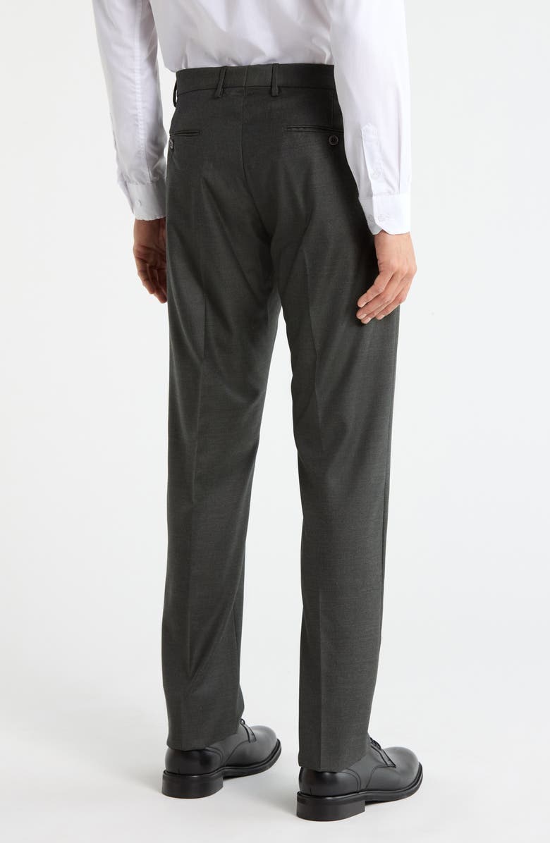 Zanella Noah Classic Serge Wool Straight Leg Pants, Alternate, color, Green