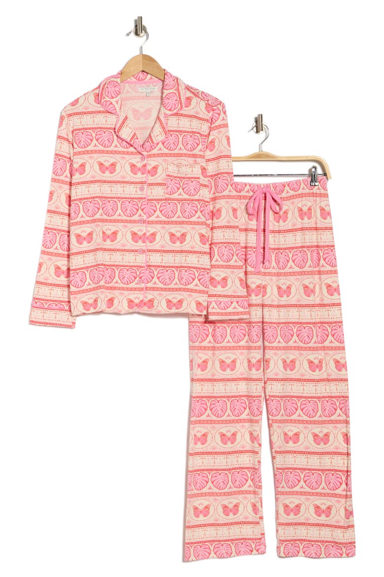 Cloud Jersey Pajamas, Alternate, color, NATURAL