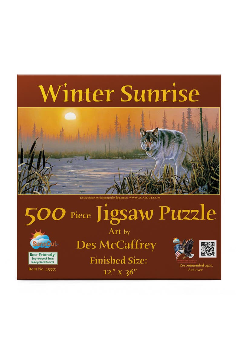 Winter Sunrise 500 piece Jigsaw Puzzle for Adults, Alternate, color, Multicolor