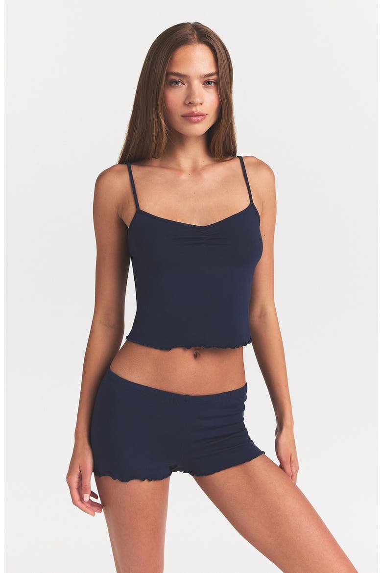 Sleep Camisole and Shorts Set, Alternate, color, NAVY