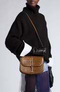 TOM FORD Kara Small Croc Embossed Leather Crossbody Bag