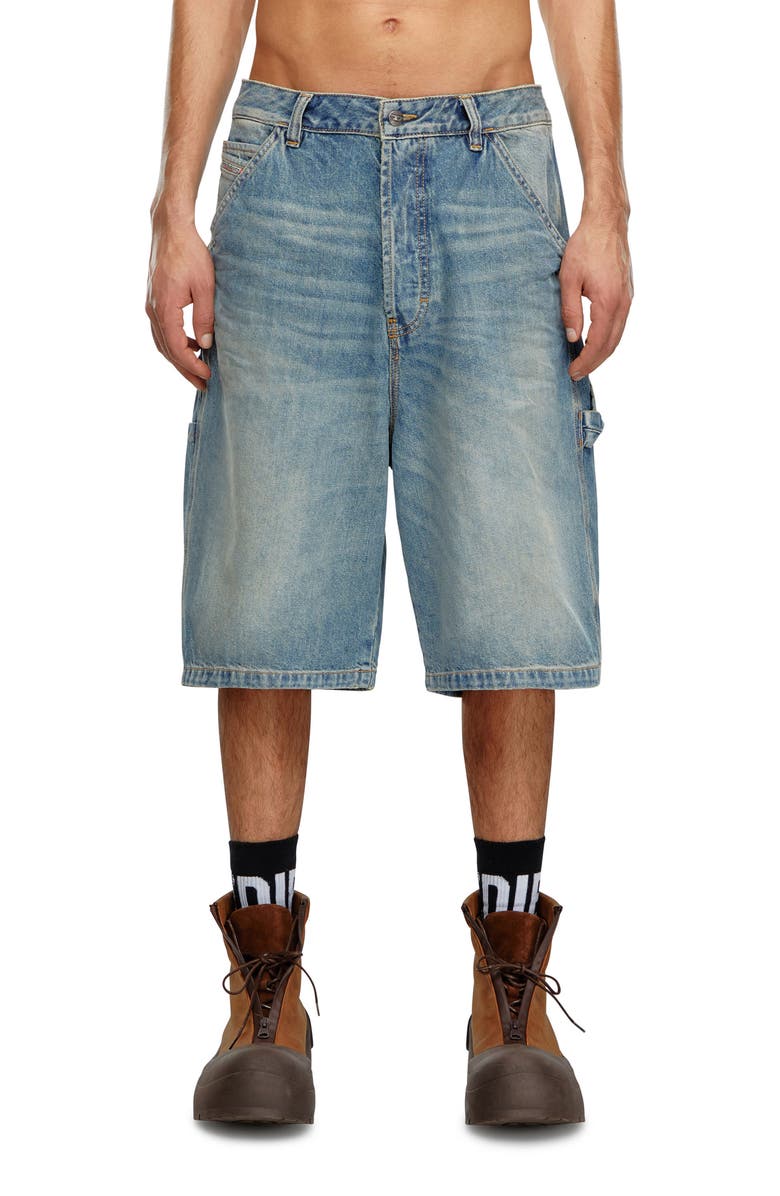 DIESEL<sup>®</sup> D-Livery Relaxed Fit Denim Shorts, Main, color, 