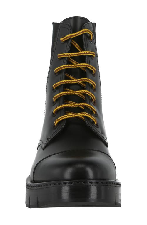 Ferragamo Tolk Combat Boot In Black