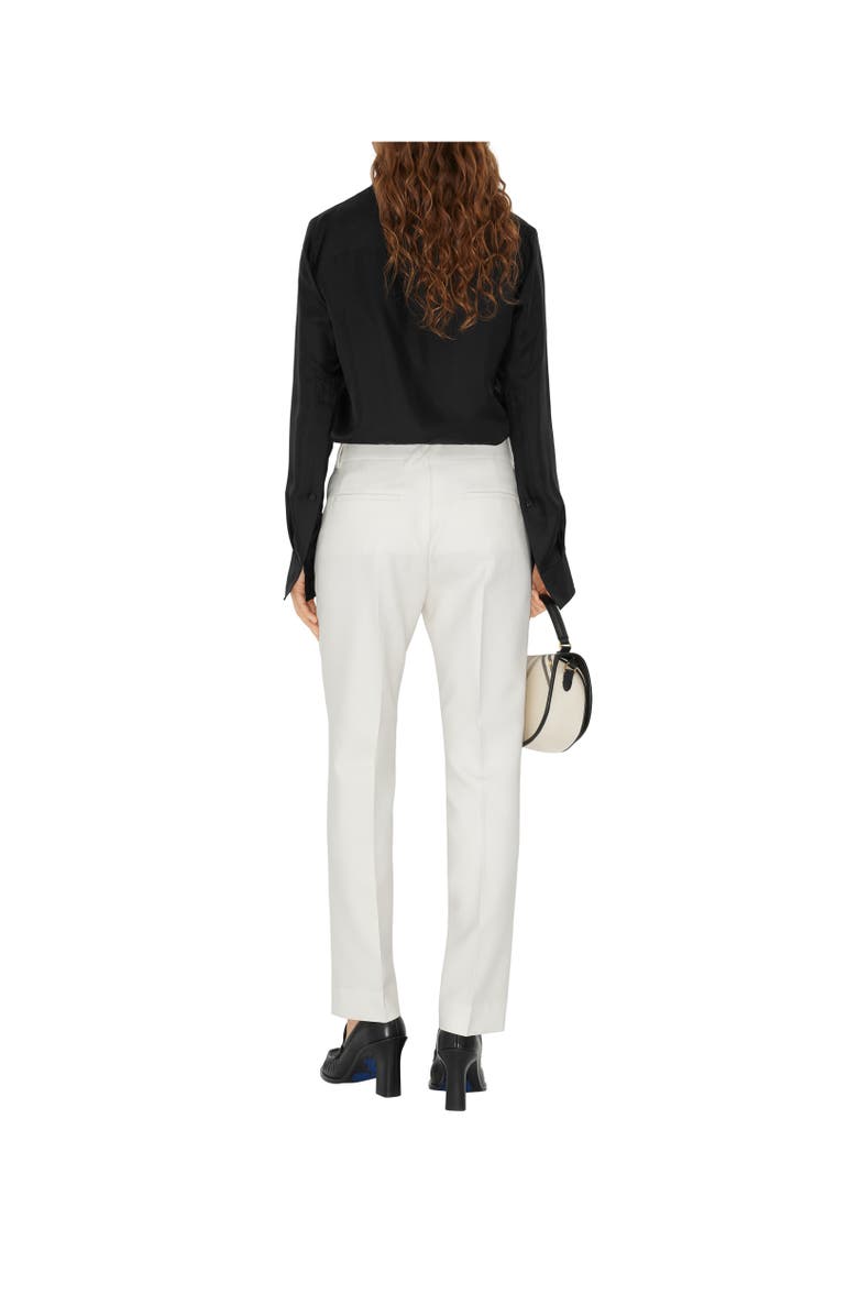 Burberry Wool Tailored Trousers, Alternate, color, Cool Alabaster
