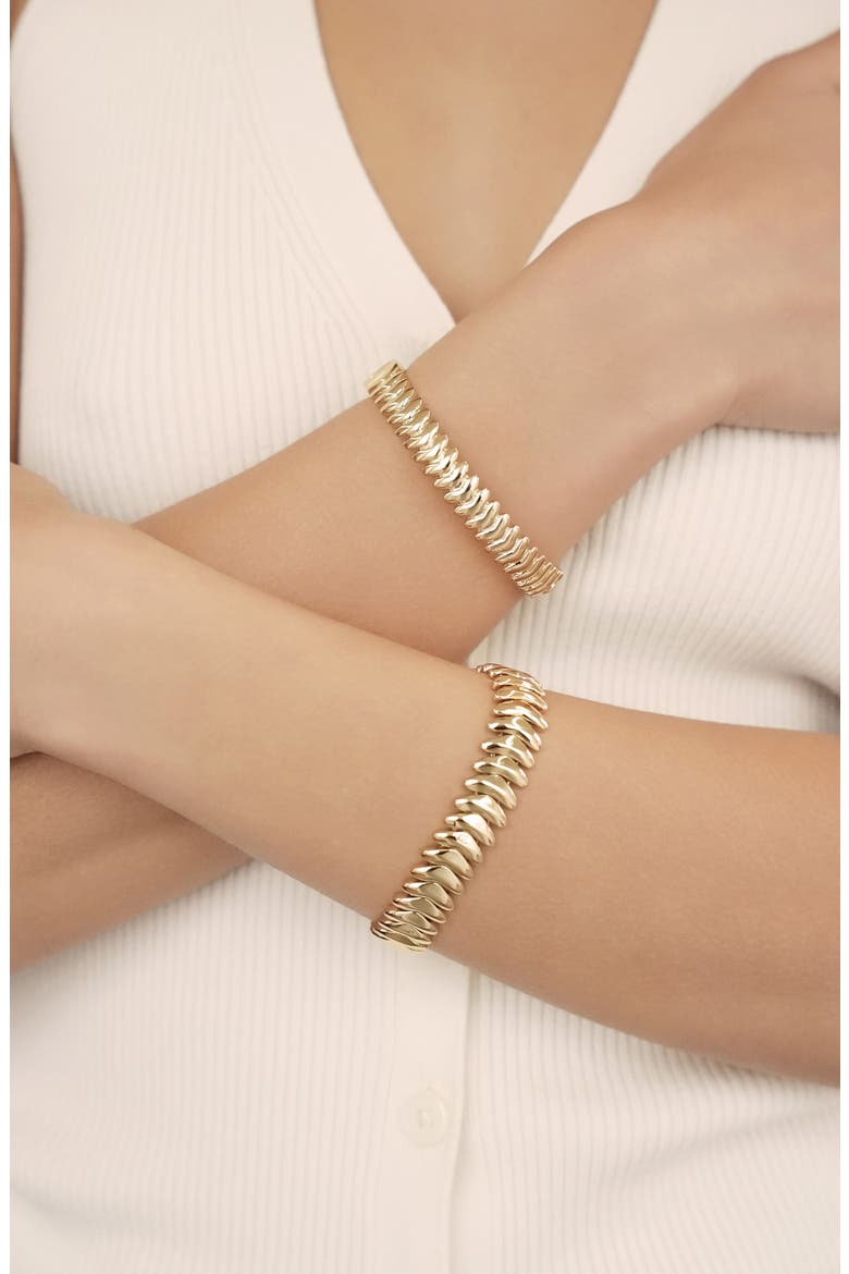 Vortex Cuff Bracelet, Alternate, color, GOLD