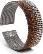 SAACHI Crystal Mesh Cuff Bracelet