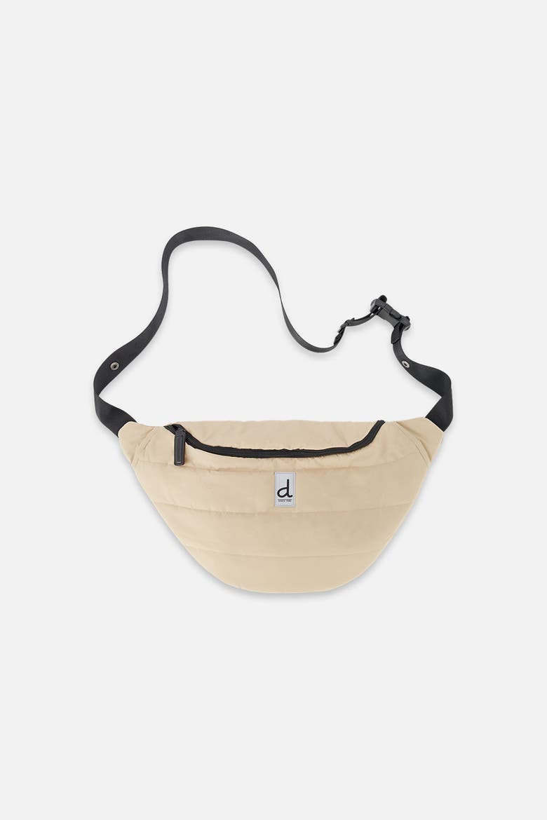 Water-Repellent Adjustable Strap Stroller Changing Sling Bag, Main, color, Beige