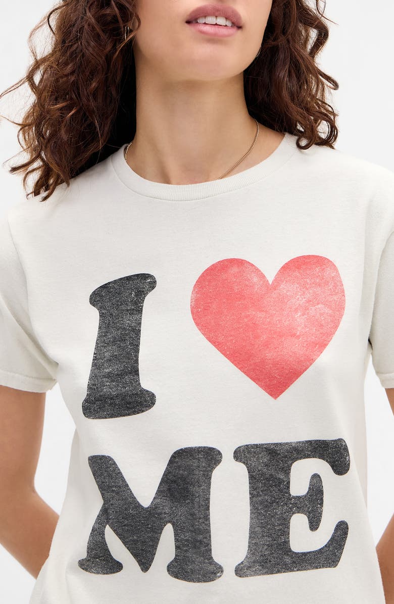 BDG Urban Outfitters I Heart Me Relaxed Graphic T-Shirt, Alternate, color, White