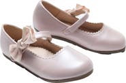 Tulleen Satin Elodie Rhinestone Bow Flats