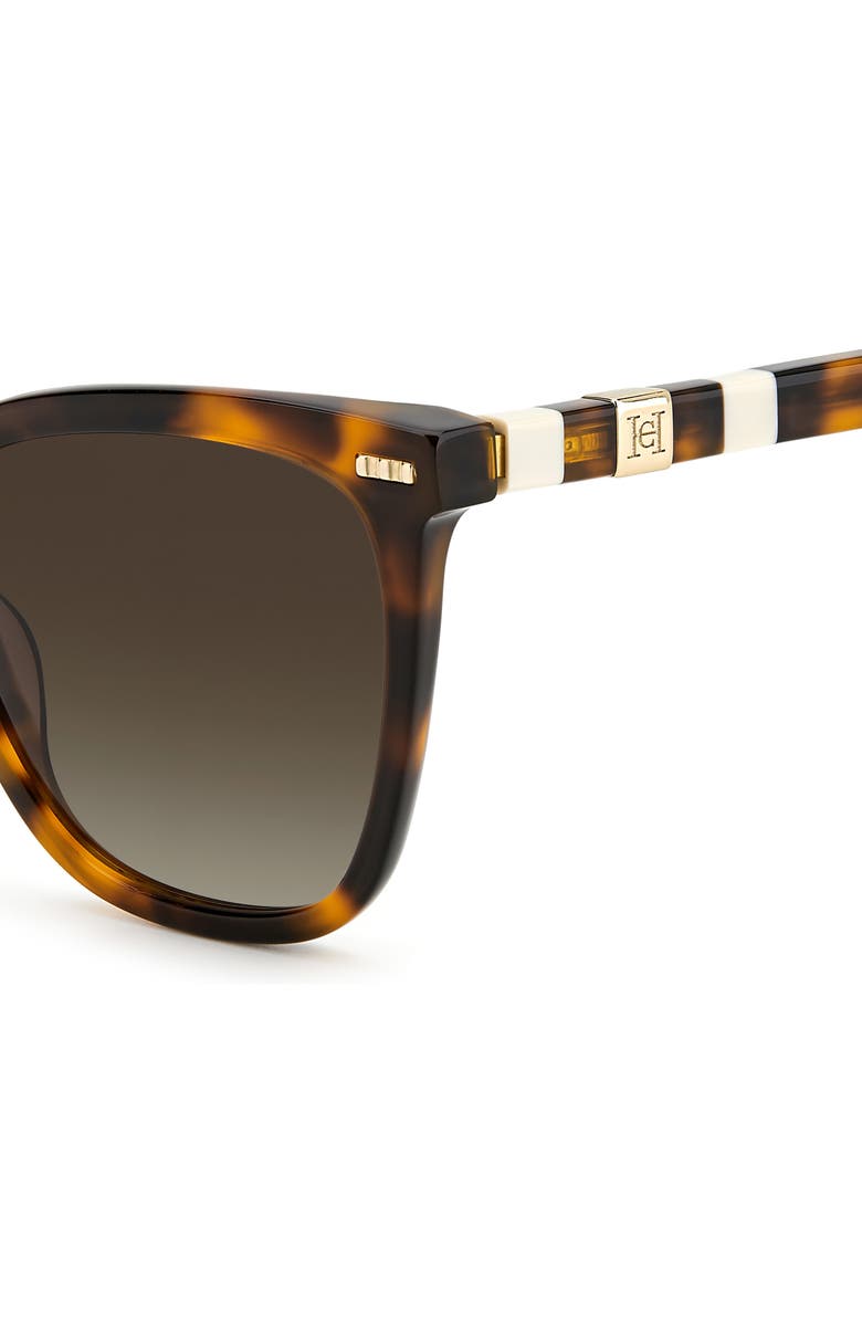 Carolina Herrera 55mm Square Sunglasses, Alternate, color, Havana Ivory