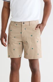 Bonobos Palm Embroidered Chino Shorts