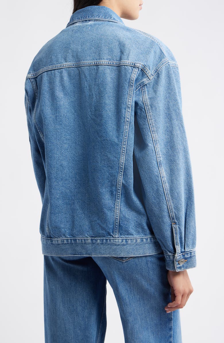 Mavi Jeans Luna Denim Trucker Jacket, Alternate, color, Mid Blue 90S