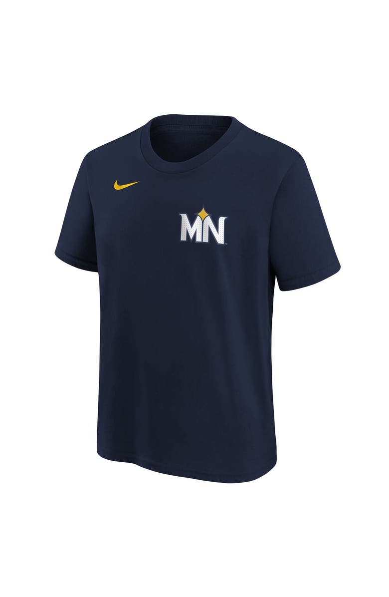 Nike Youth Nike Royce Lewis Navy Minnesota Twins Fuse City Connect Name & Number T-Shirt, Alternate, color, Navy