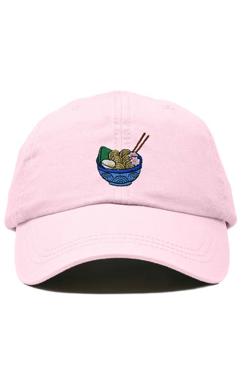 Noodles Embroidered Casual Cap