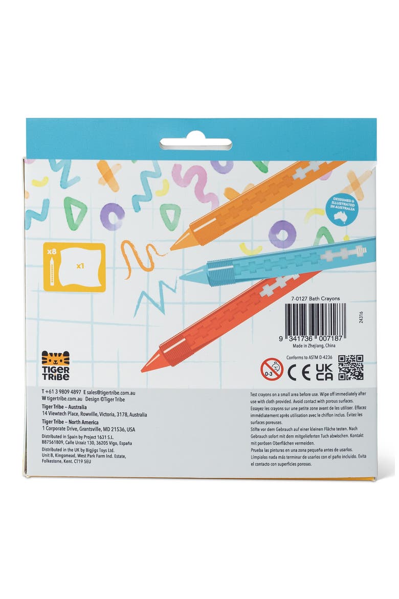 8-Piece Bath Crayons Set, Alternate, color, MULTI