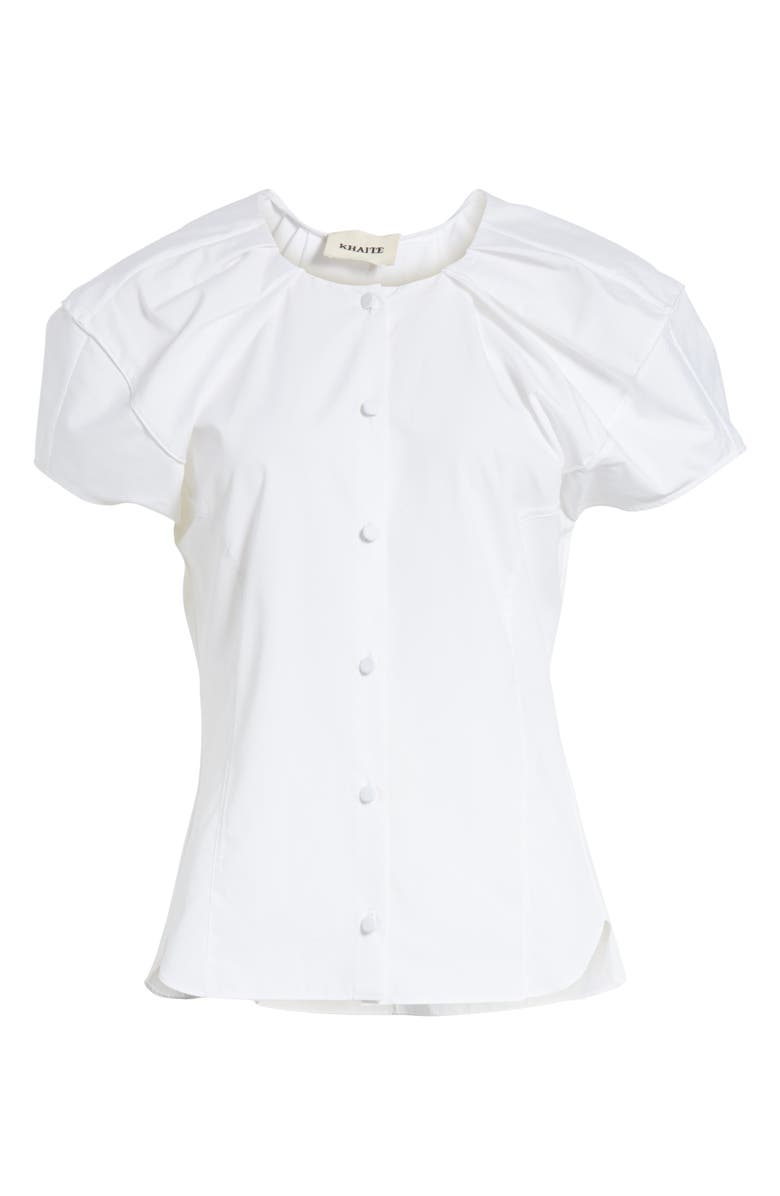 Khaite Tanya Poplin Top, Alternate, color,
