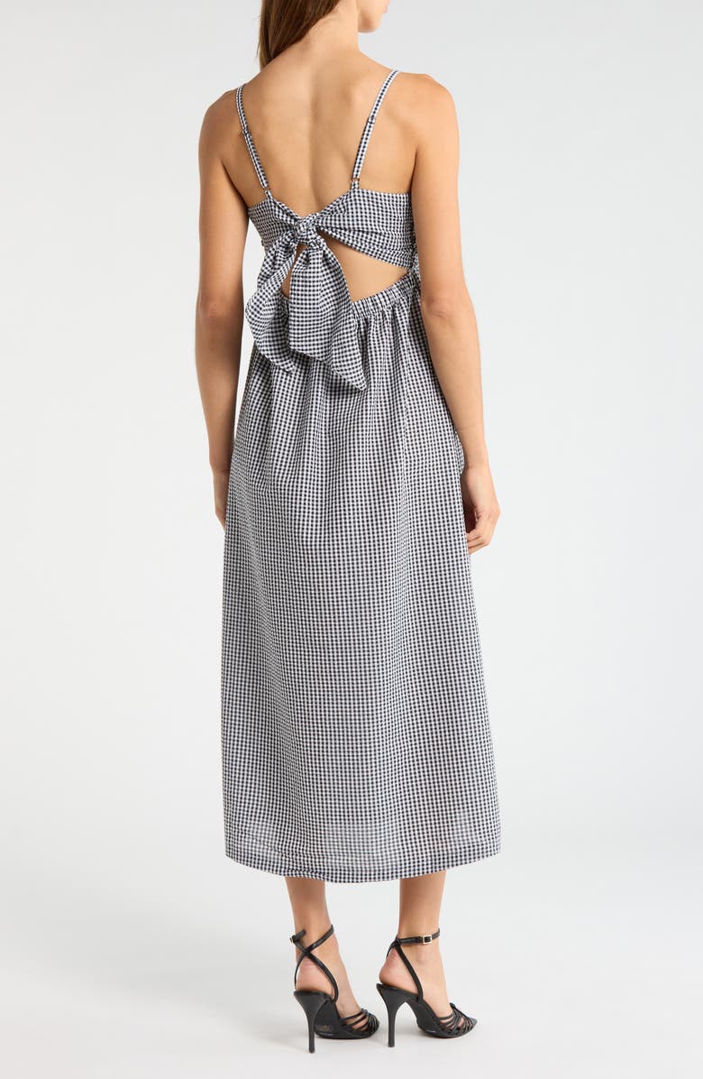 Steve Madden Ashlynn Midi Dress, Alternate, color, Black/ White