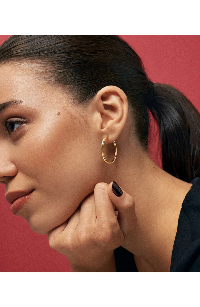 Hey Harper Small Thin Ruby Earrings, Alternate, color, Gold