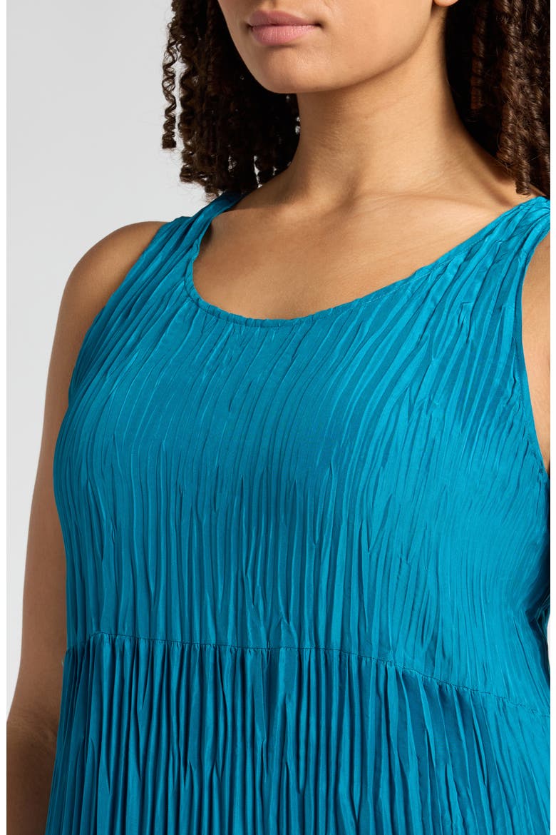 eileen fisher tiered silk maxi dress Crushed Silk Tiered Dress