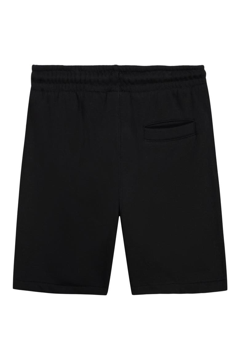 Kids' Logo Basic Fleece Shorts, Alternate, color, BLACK