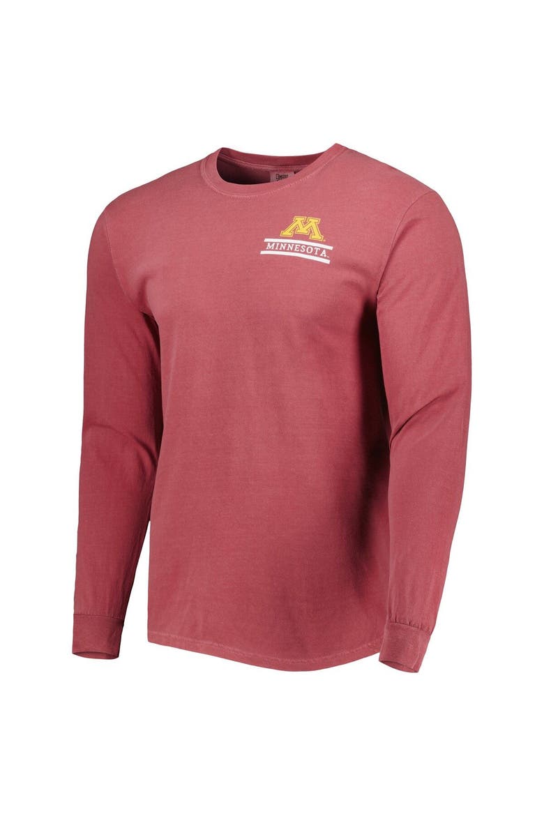 Men's Maroon Minnesota Golden Gophers Circle Campus Scene Long Sleeve T-Shirt, Alternate, color, Maroon