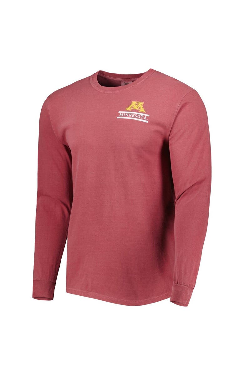 IMAGE ONE Men's Maroon Minnesota Golden Gophers Circle Campus Scene Long Sleeve T-Shirt, Alternate, color, 