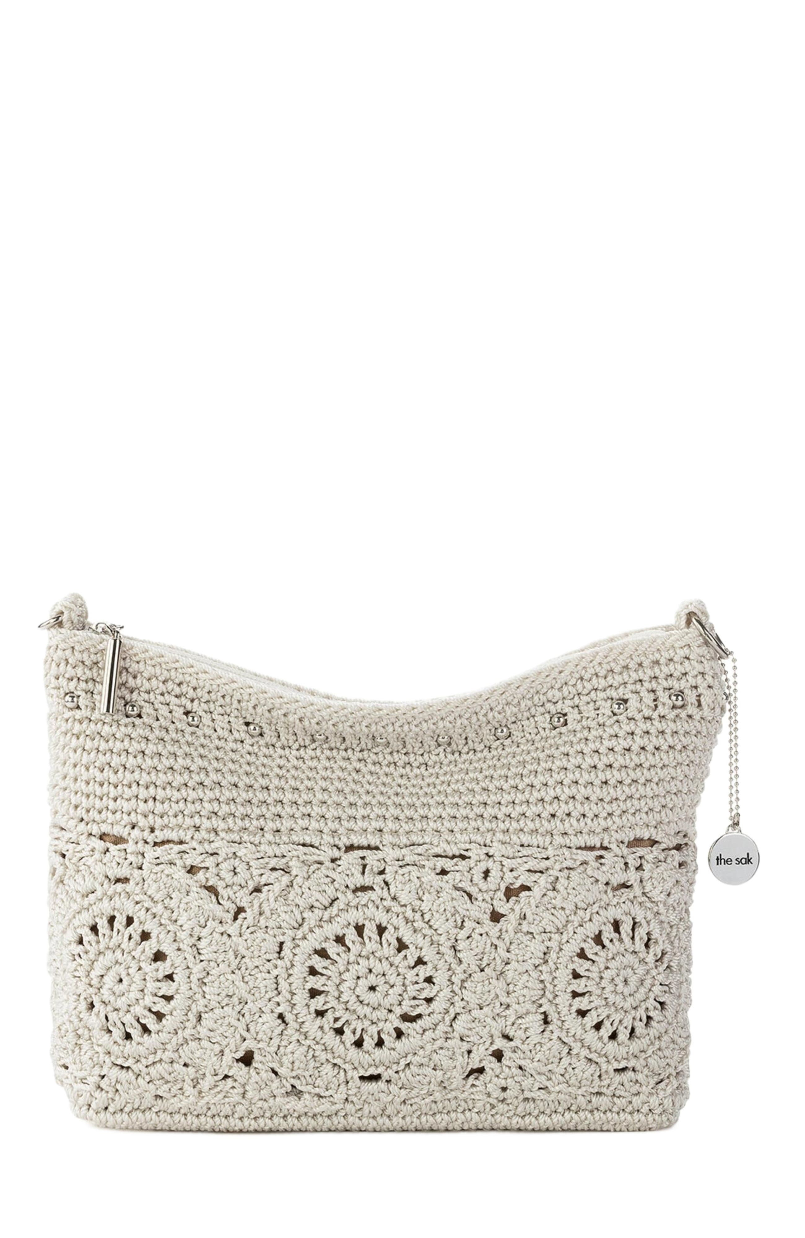 The Sak Lumi Covertible Crossbody Hand Crochet Bag, Alternate, color, Natural Medallion