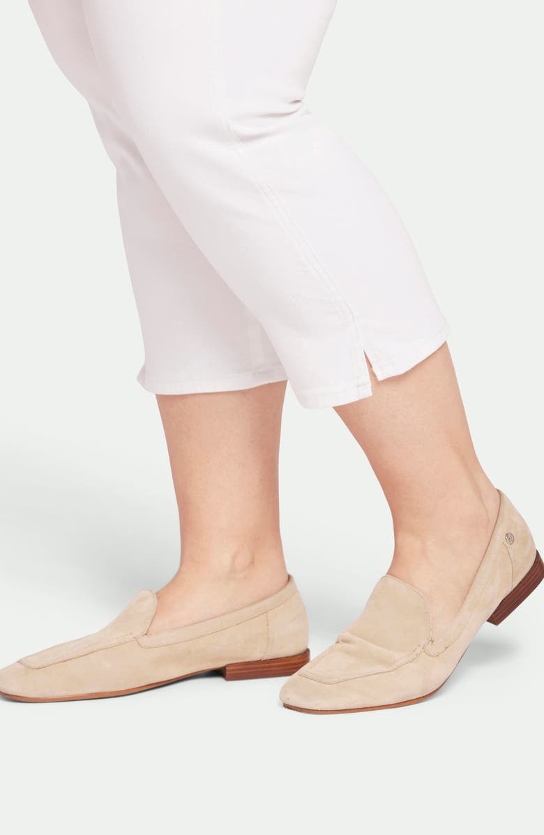 NYDJ Chloe Capri Side Slit Jeans, Alternate, color, Optic White