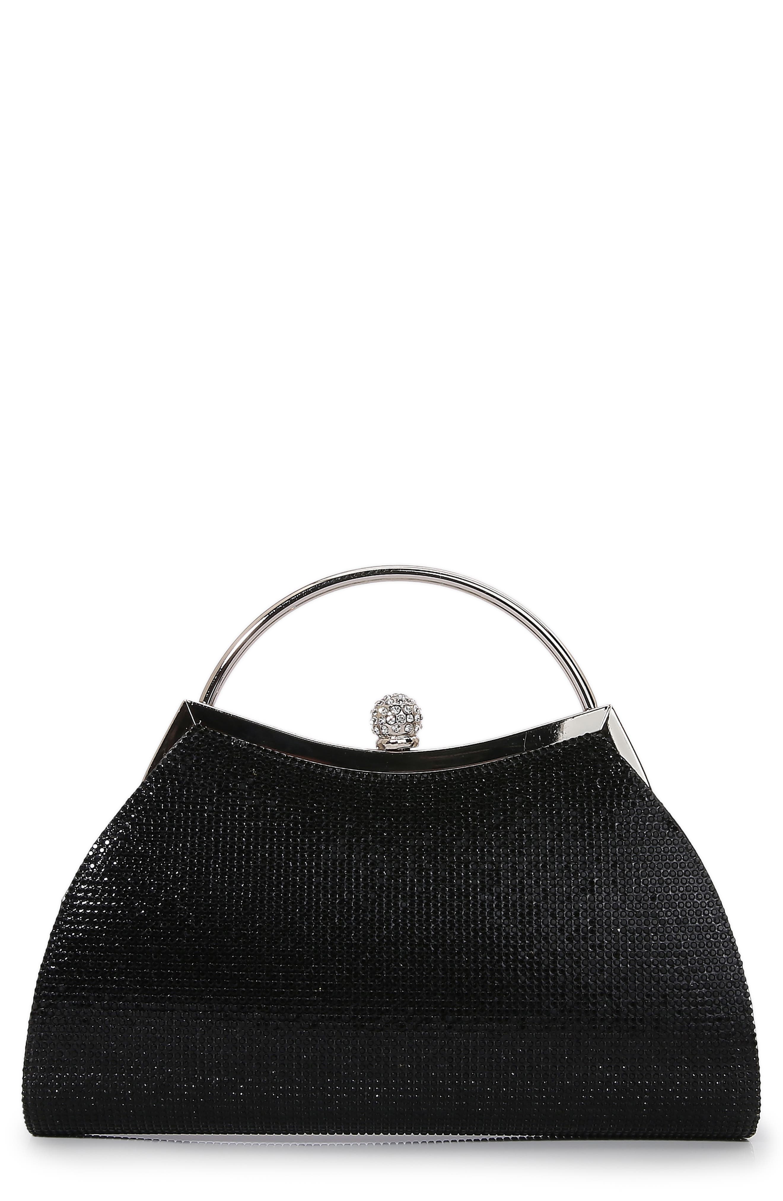 BERNESS Rhinestone Top Handle Bag