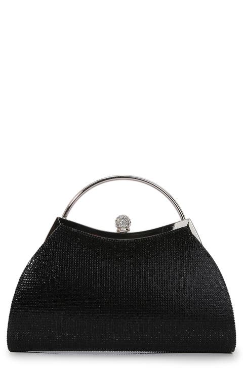 Rhinestone Top Handle Bag