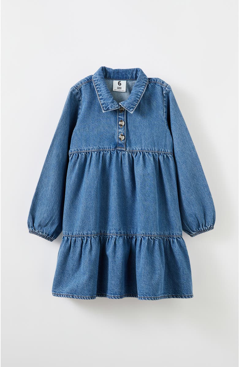 Cotton On Kids Kid's Josie Denim Dress, Main, color, 