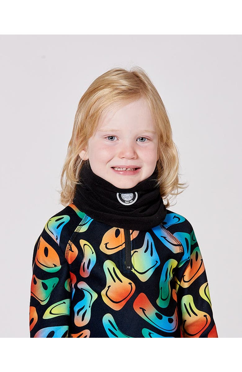 Deux par Deux Kids Gender Inclusive Polar Fleece Neckwarmer, Main, color, Black