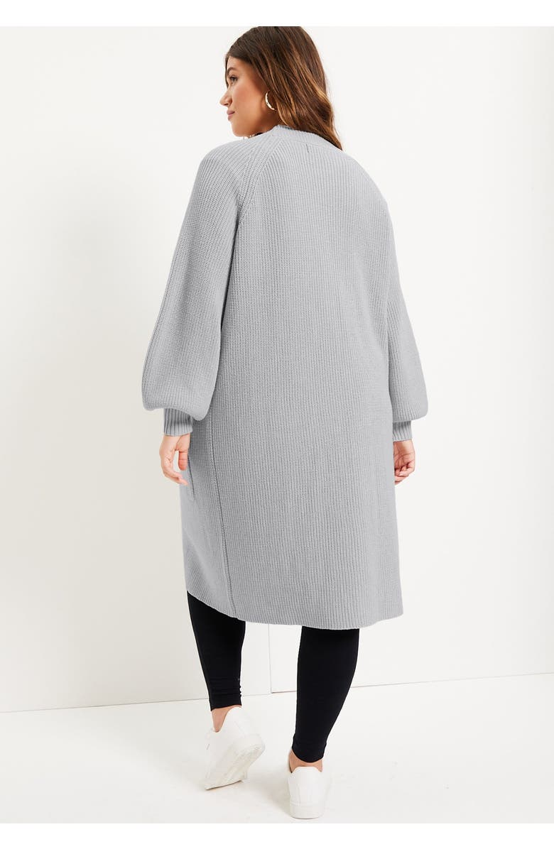 June + Vie Open-Front Cardigan, Alternate, color, Black