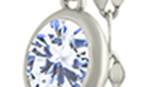 Sterling Forever Idaline Cubic Zirconia Drop Earrings In Silver