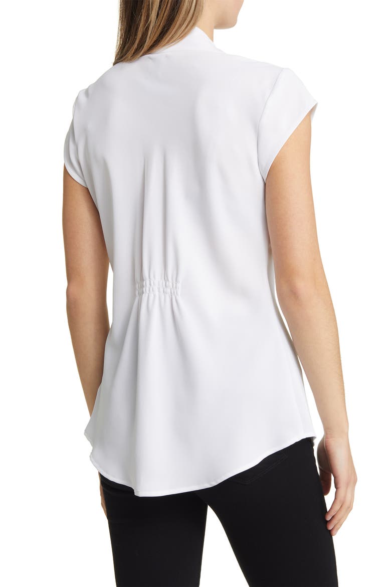 Day to Night Cap Sleeve Top, Alternate, color, PAPER WHITE